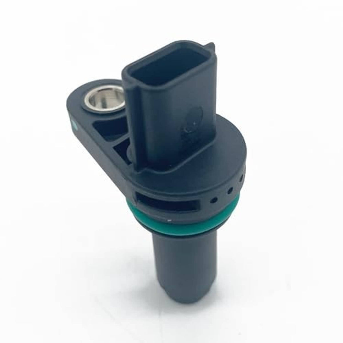 Crankshaft position sensor, dark plastic body with green O-ring and metal ring