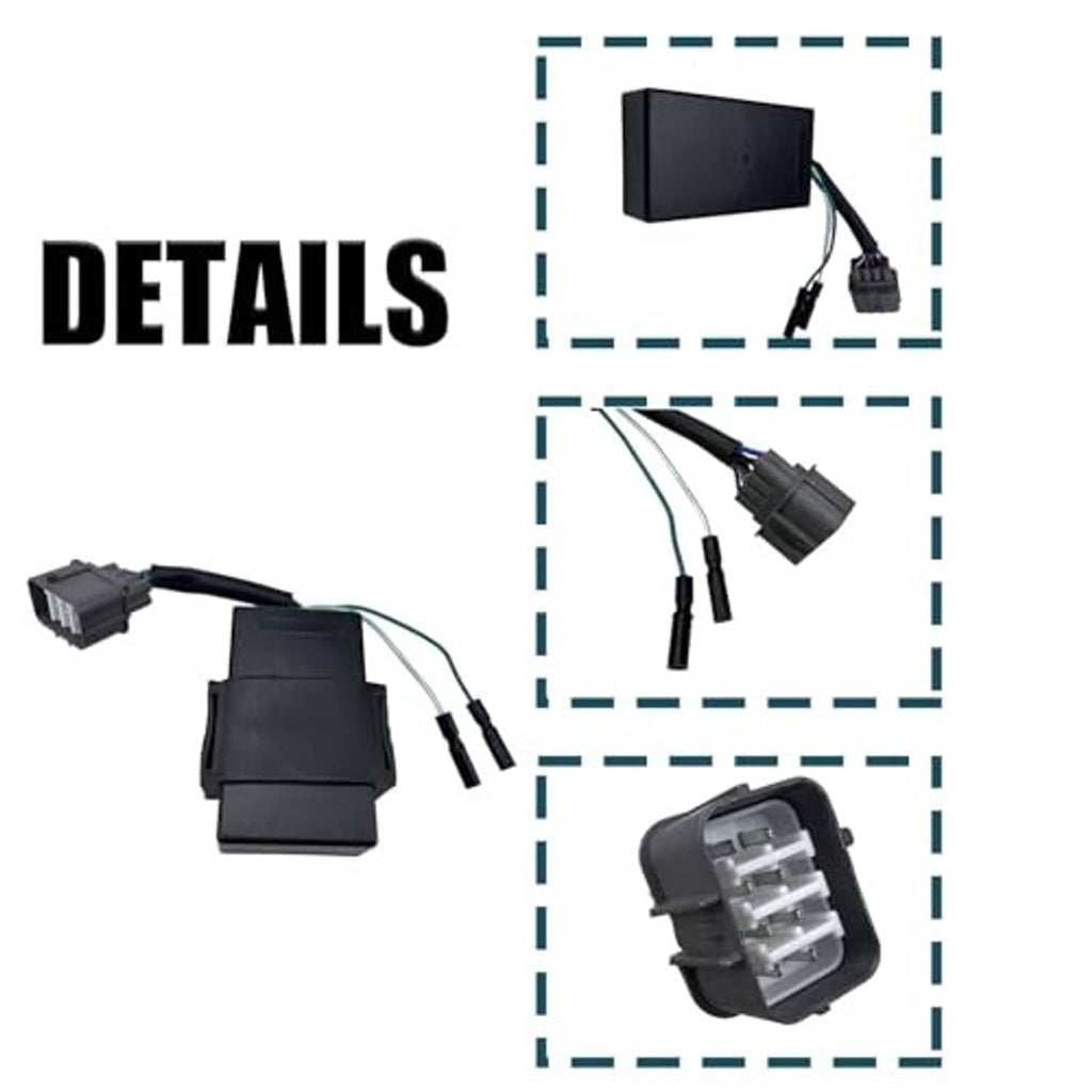 Black CDI control box with multiple wire leads and electrical connectors