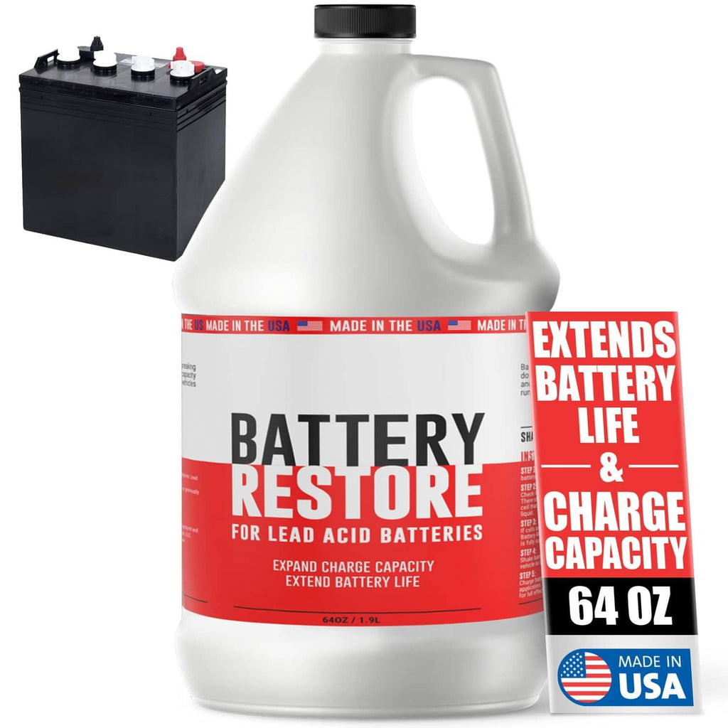 Lead-acid battery desulfator solution refill jug, 64 oz, clear formula