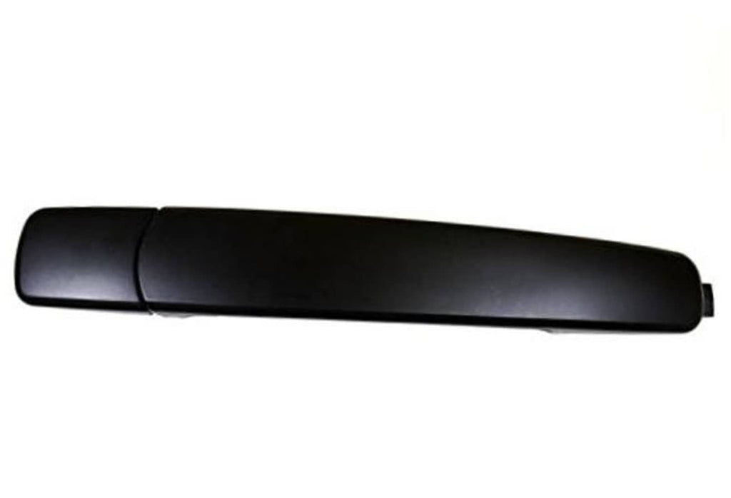 Exterior outside door handle, primed black, curved lever with end mounting tab