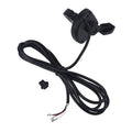Bike thumb throttle trigger with black cable and connector plugs