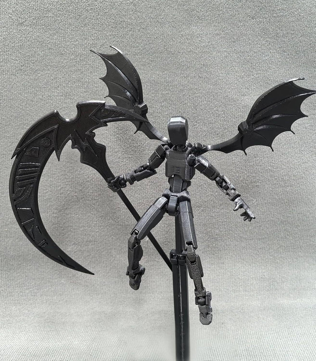 Titan 13 robot action figure with bat wings, standing pose
