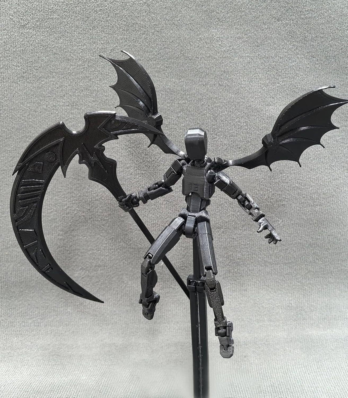 Titan 13 robot action figure with bat wings, standing pose