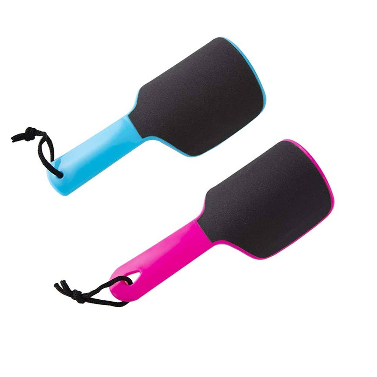 U-shaped double-sided foot file callus remover, blue and pink handles with black pads