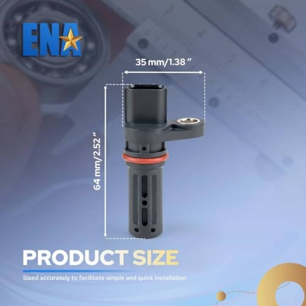 Crankshaft position sensor product size diagram with height and width measurements