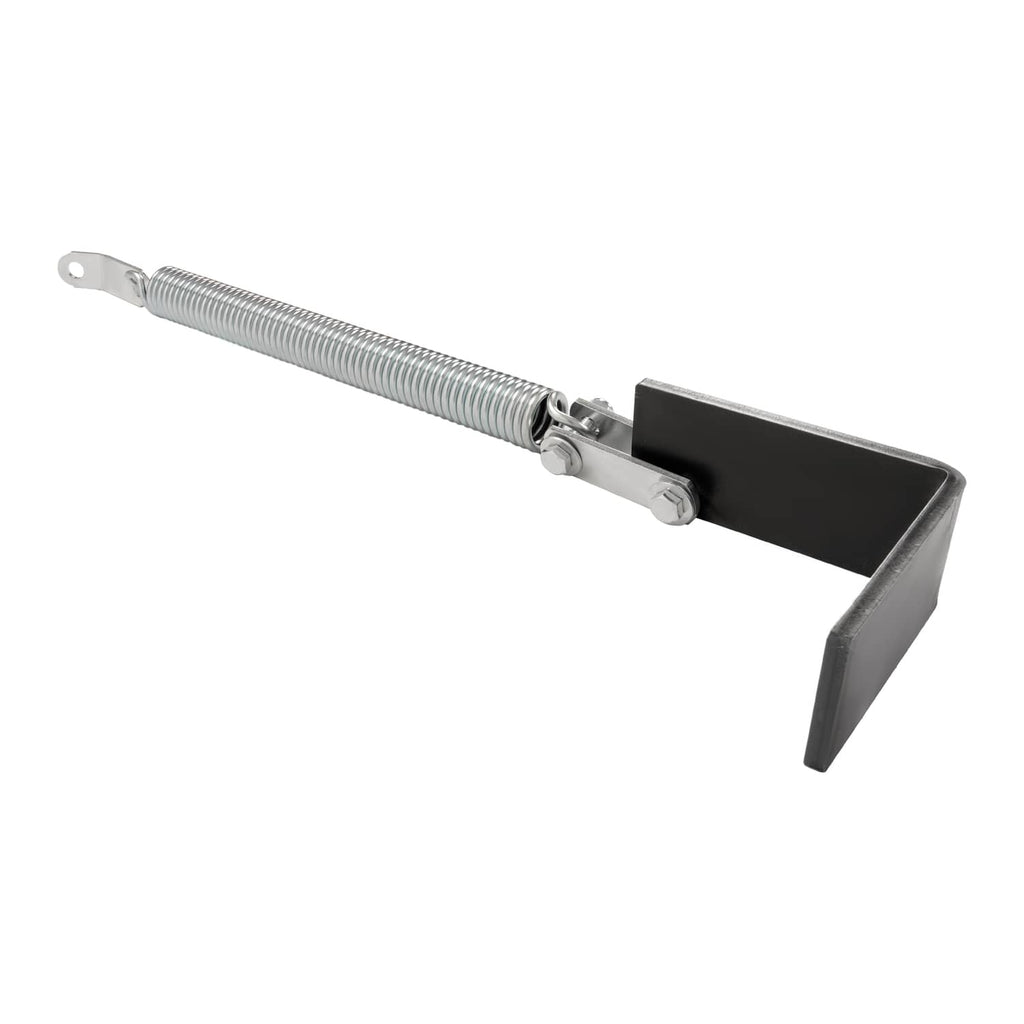 Right side tailgate lift assist spring with black end bracket and silver coiled rod