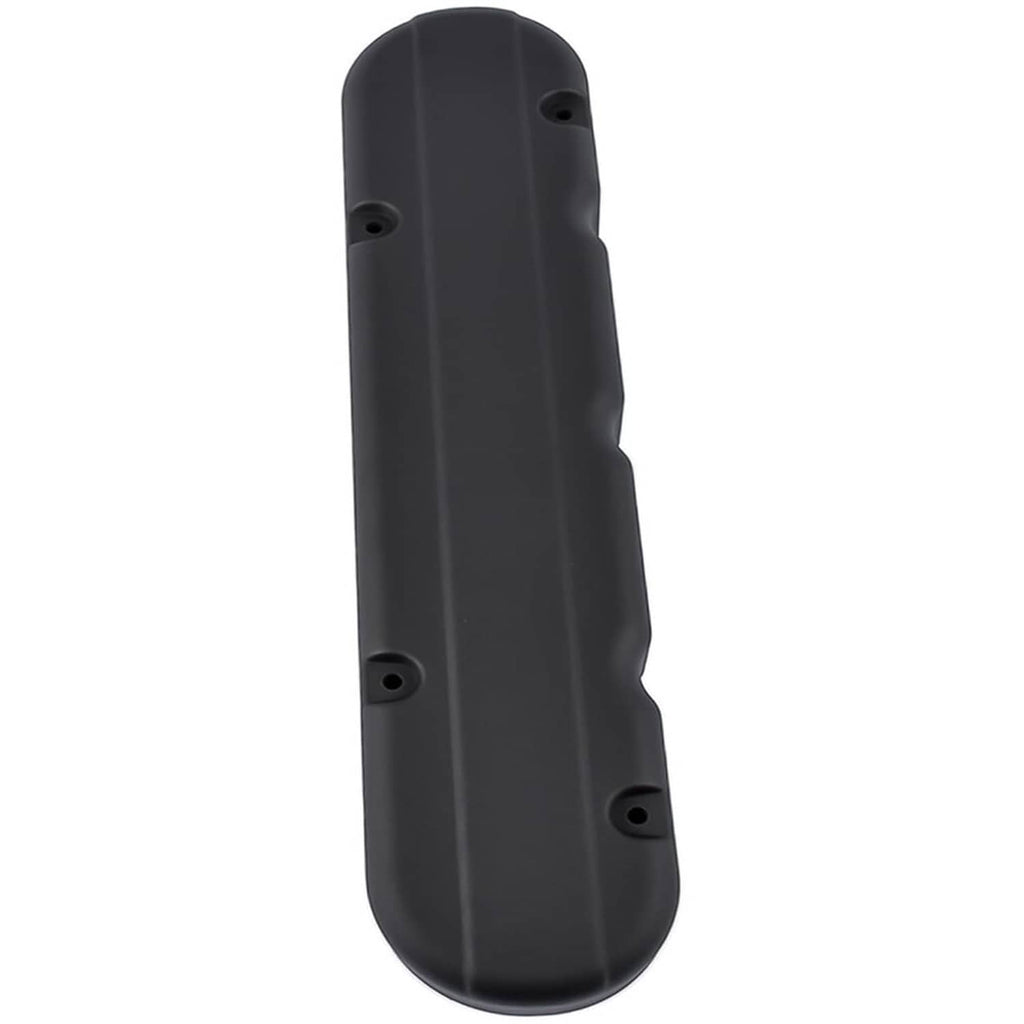 Black valve cover with coil-mount top and mounting holes