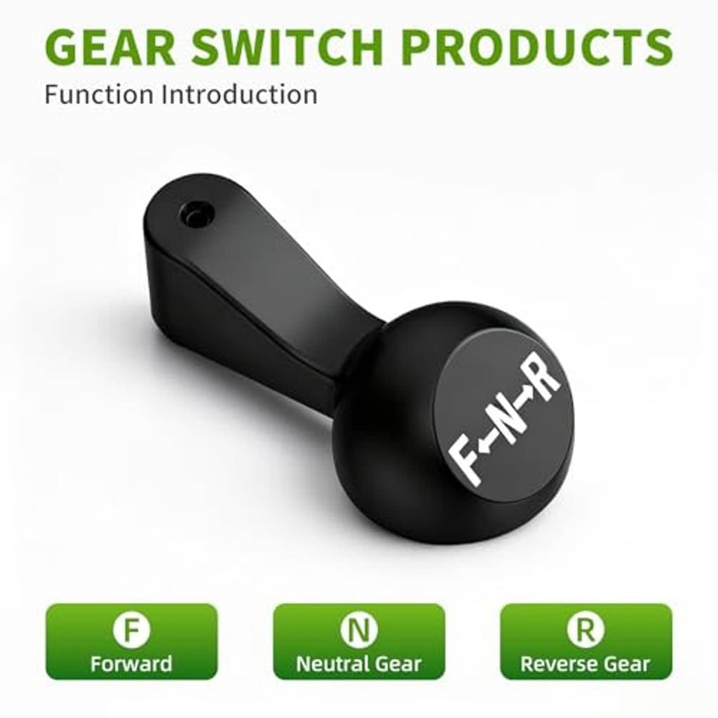 Black forward/neutral/reverse gear switch knob with marked directions