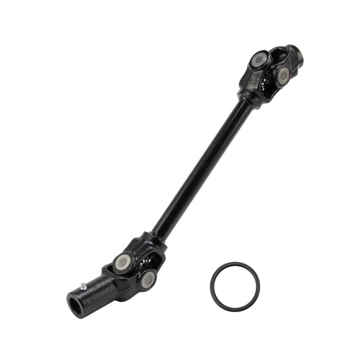Rear prop shaft with universal joint ends and included O-ring seal