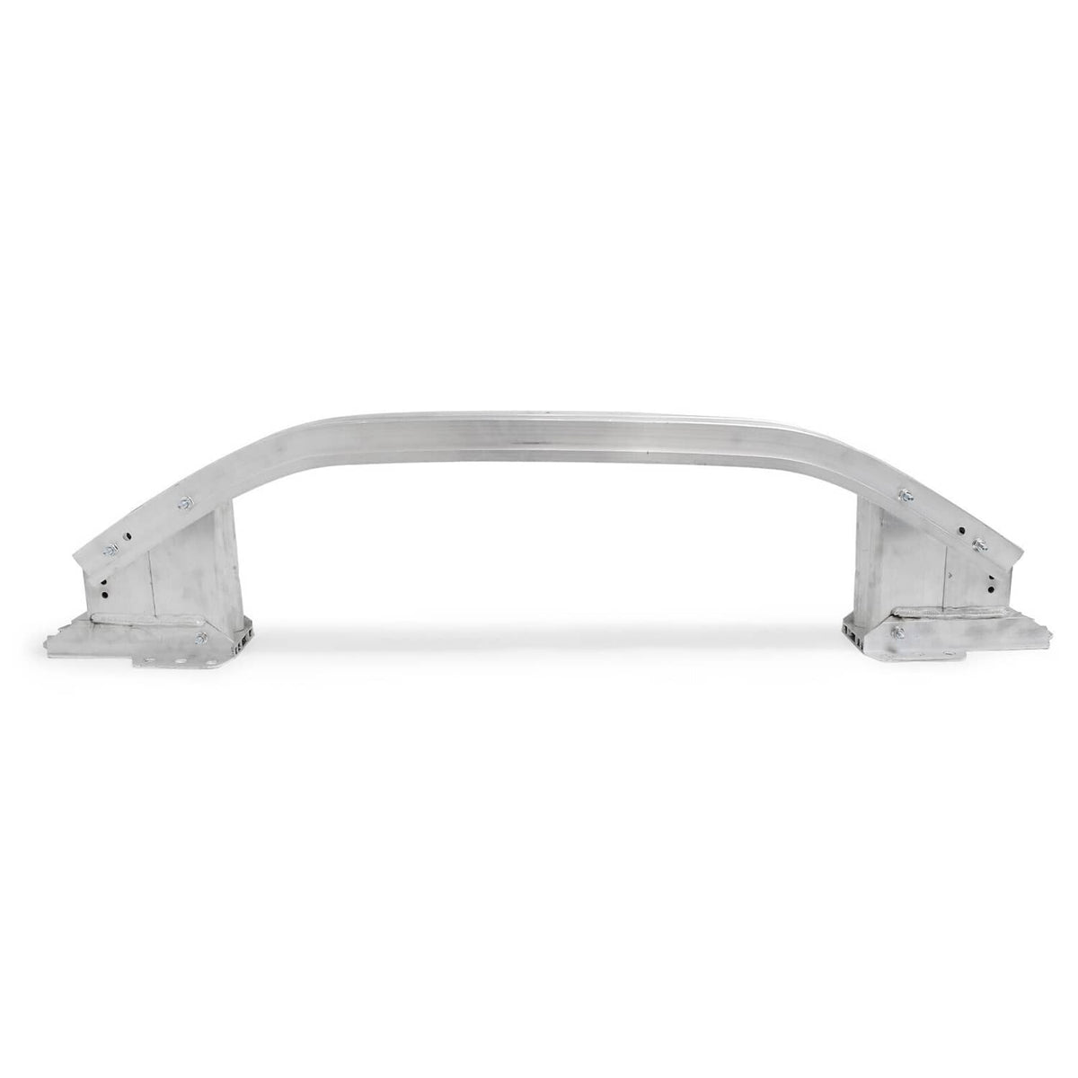 Front bumper reinforcement cross member, complete curved bar with end supports