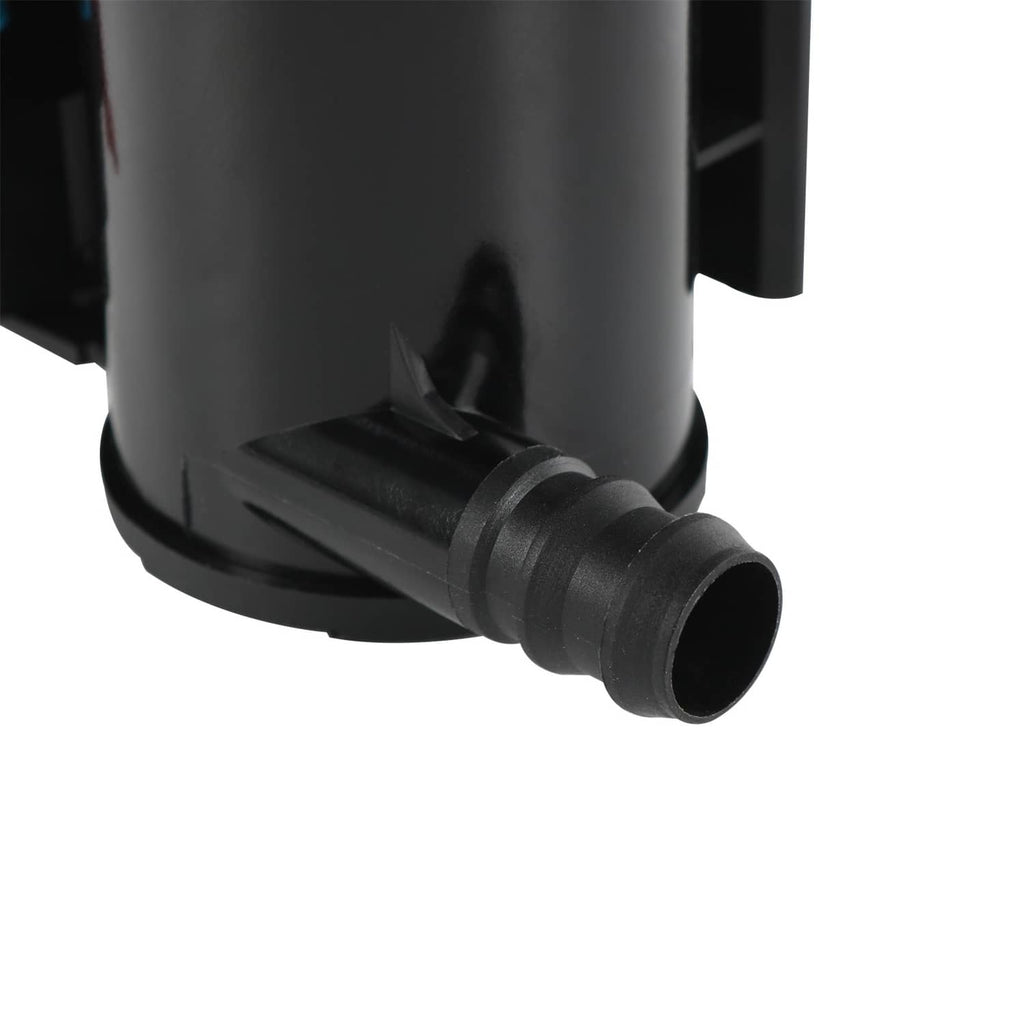 Vapor canister vent solenoid outlet, black hose nipple on the lower housing