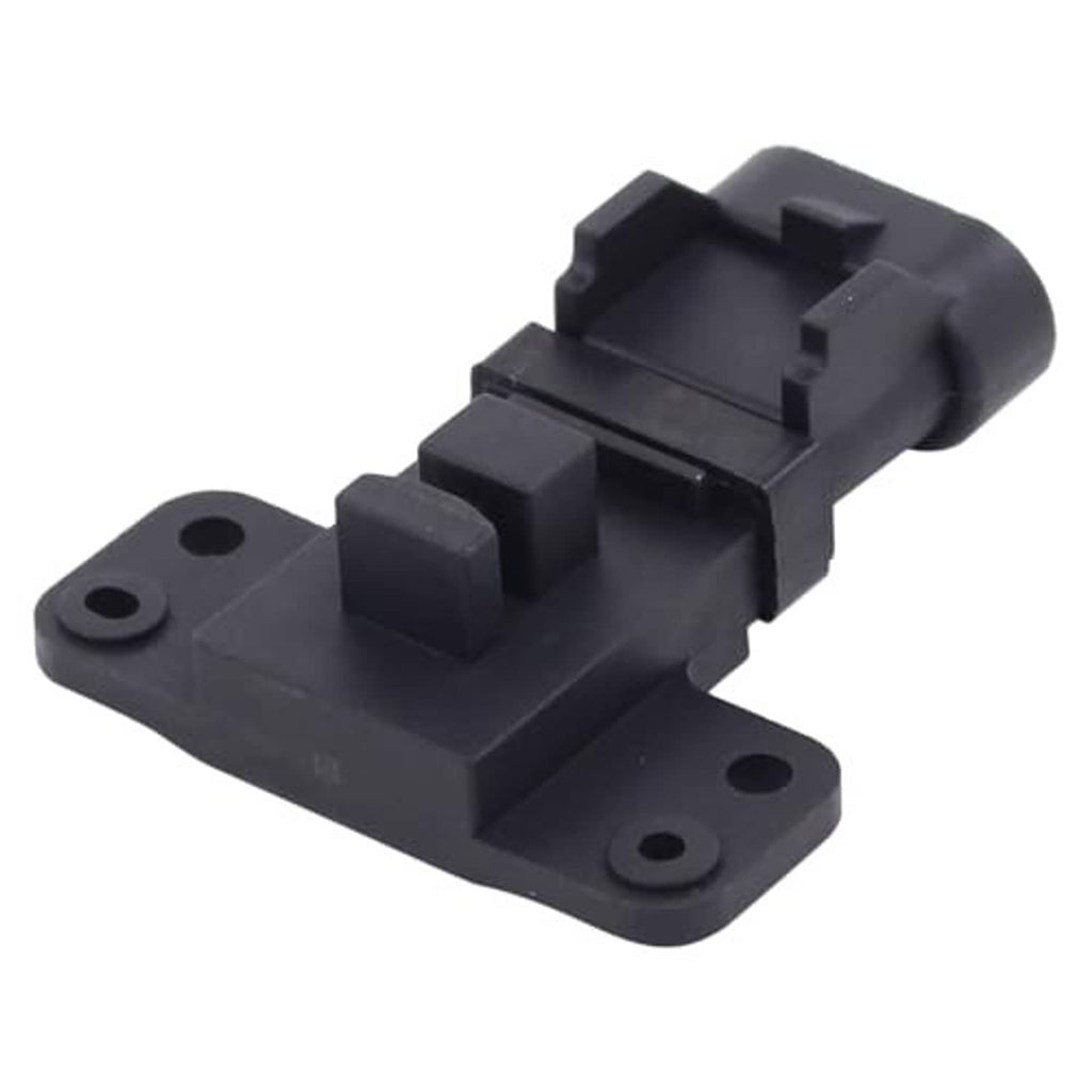 Black engine crank/cam position sensor with molded connector and mounting base