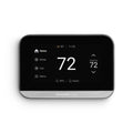 Black smart Wi-Fi programmable thermostat with touchscreen showing 72°F and 11:30