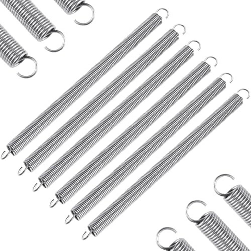 304 stainless extension springs with coil wire and looped end attachments
