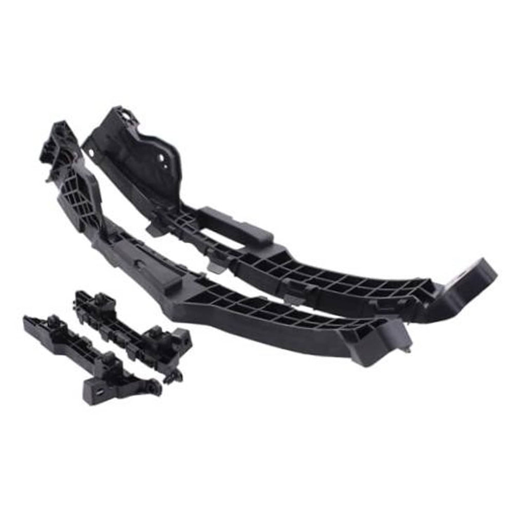 Black headlight bracket mount retainer kit with main support and small mounting clips