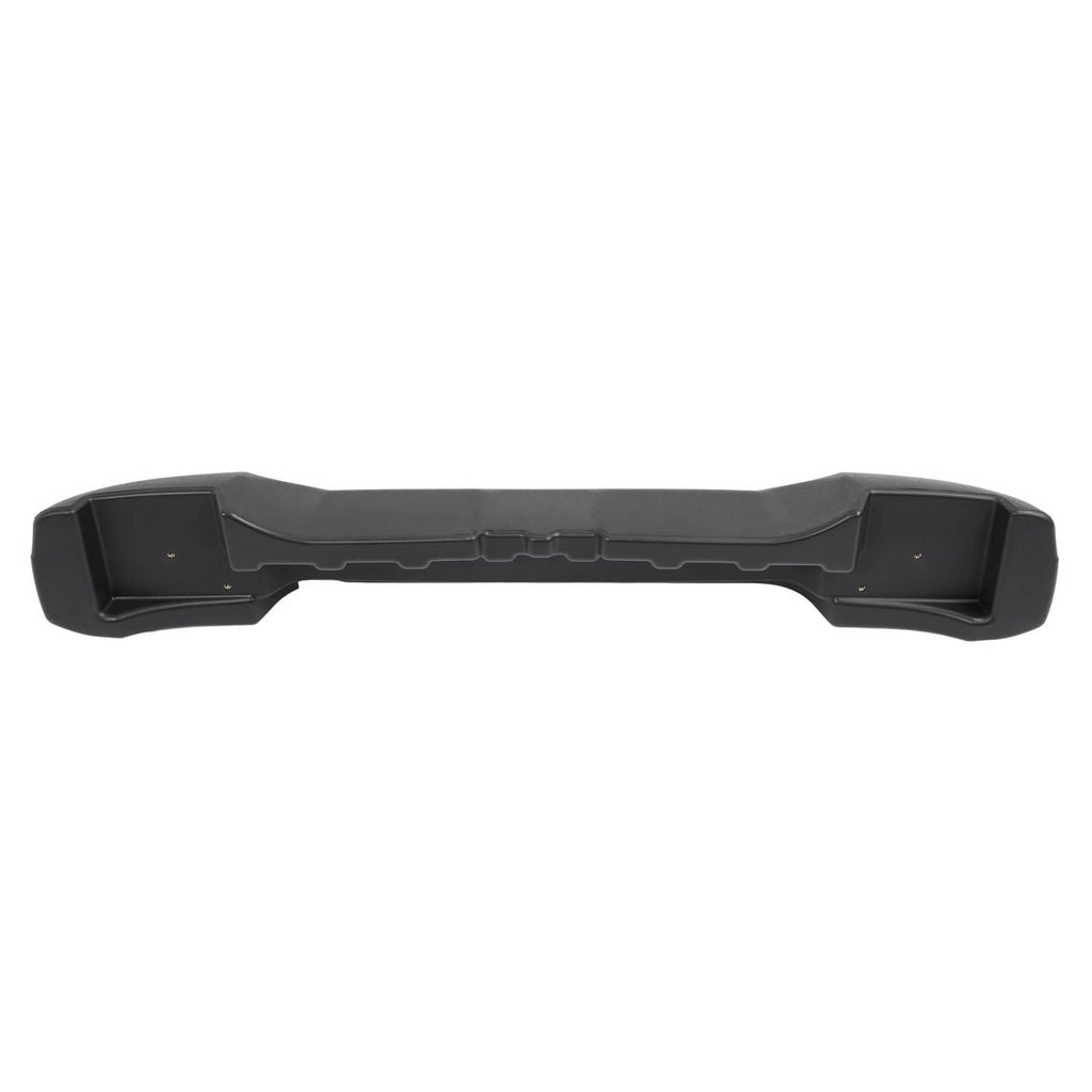 Dark gray rear bumper cover interior side with inset panels and small holes
