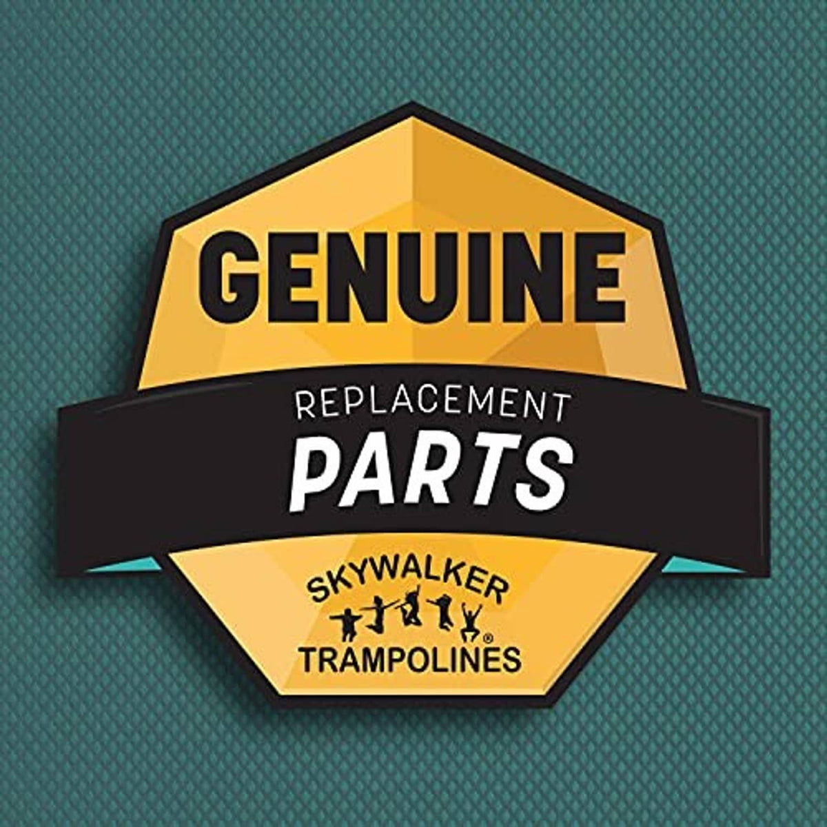 Genuine replacement parts badge for Skywalker trampolines