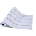 Self-adhesive wood-grain wallpaper roll, light blue/white with horizontal plank lines