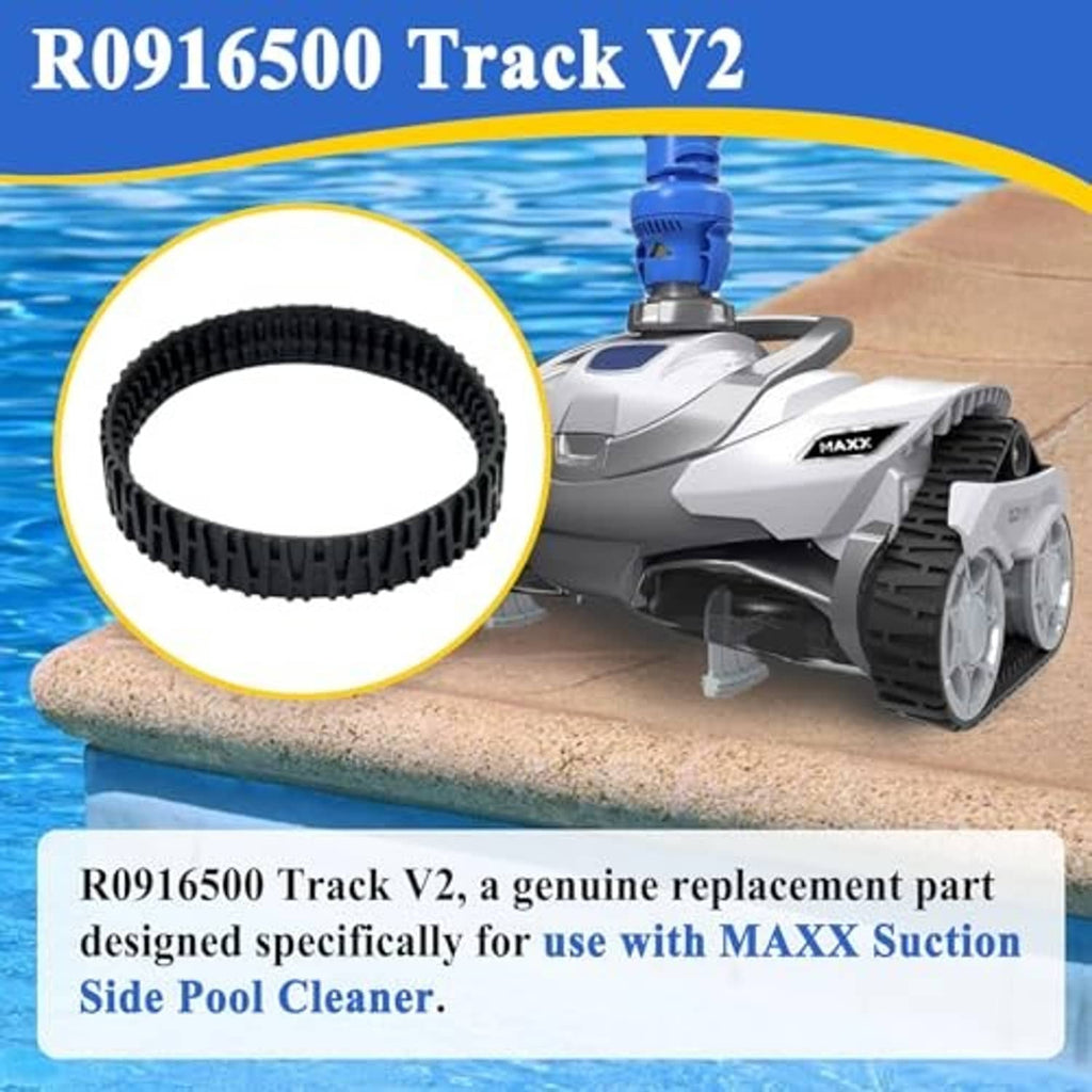 Black rubber pool cleaner track belt replacement for suction side cleaner