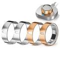Set of 4 TPU ring protector covers: two silver and two rose-gold for Oura ring