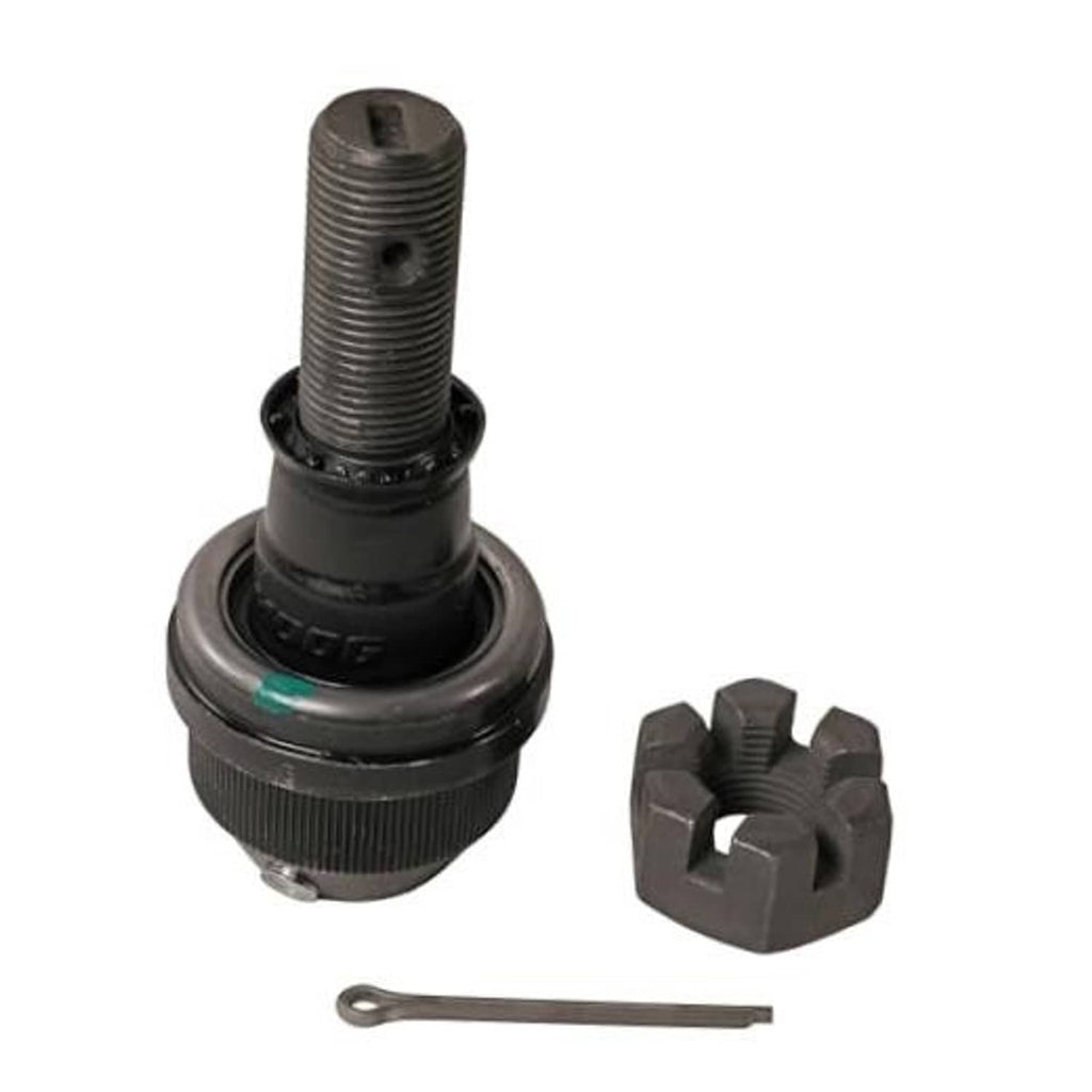 Black ball joint with threaded stud, included nut and cotter pin