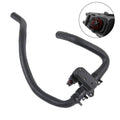 Black HVAC heater inlet hose with control valve and electrical connector