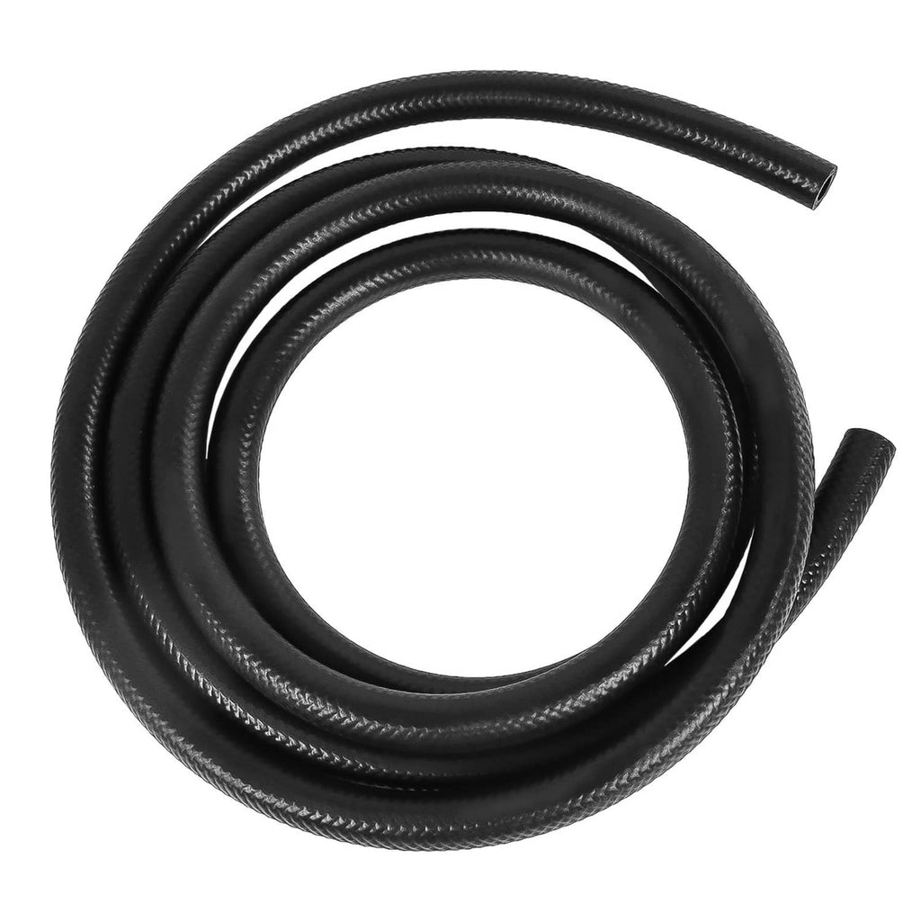 Coiled black 10-ft oil filter hose with two end sections