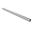 Polished stainless steel exhaust pipe tube, 2.5 in OD, single open end