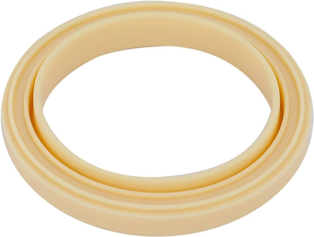 Light beige silicone steam ring gasket, single double-loop ring