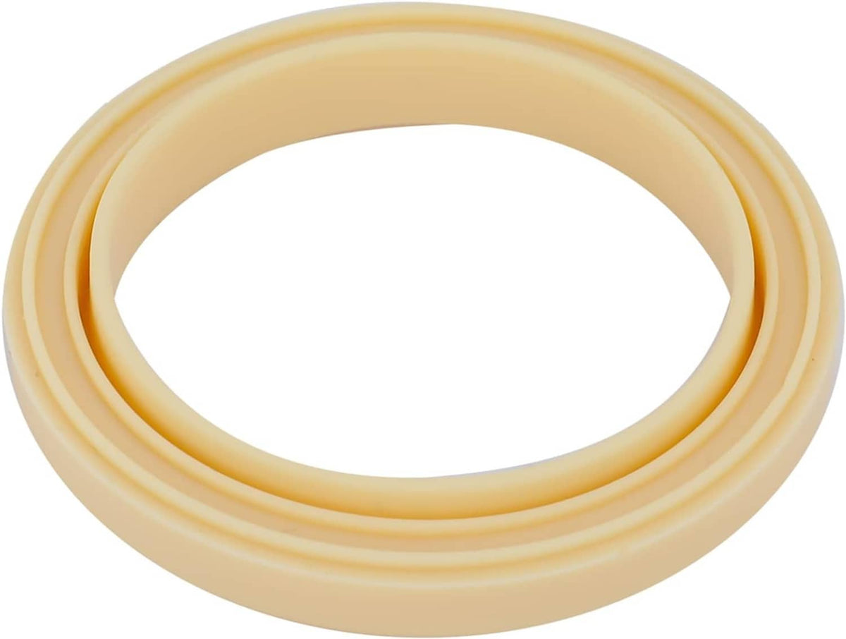 Light beige silicone steam ring gasket, single double-loop ring