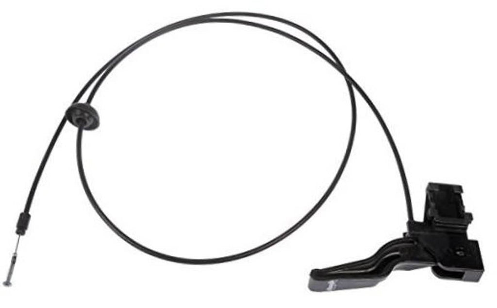 Hood release cable kit with black plastic latch ends and long cable line