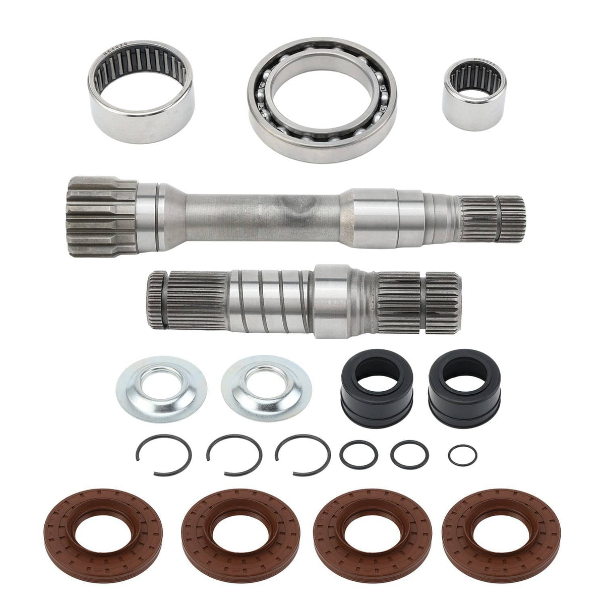 Front right axle intermediate shaft kit with bearings, seals, rings, and oil pan gaskets