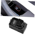 Power window switch module with black rocker and red trim, for right side door panel
