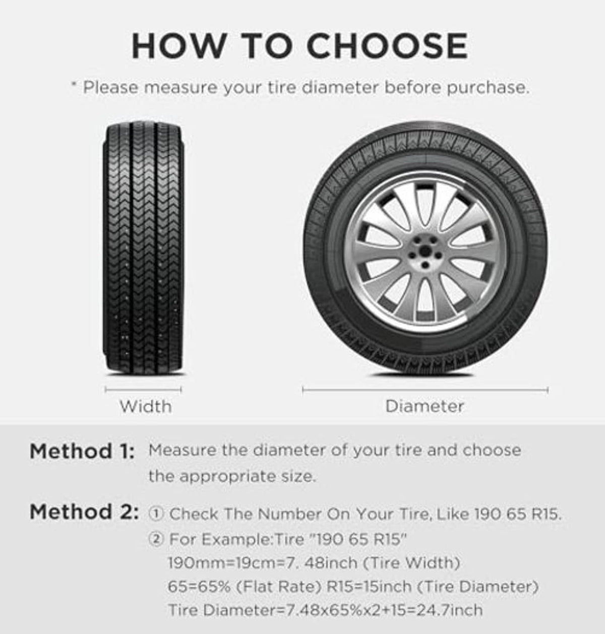 Light gray tire cover with waterproof PVC coating on the back
