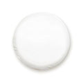 White round spare tire cover, smooth vinyl surface, fitted top view