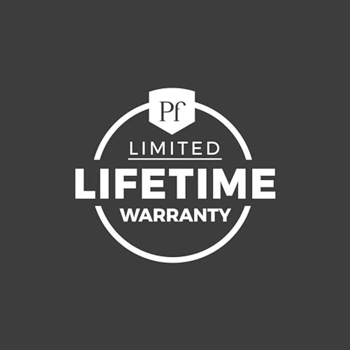 Pfister Limited Lifetime Warranty badge graphic
