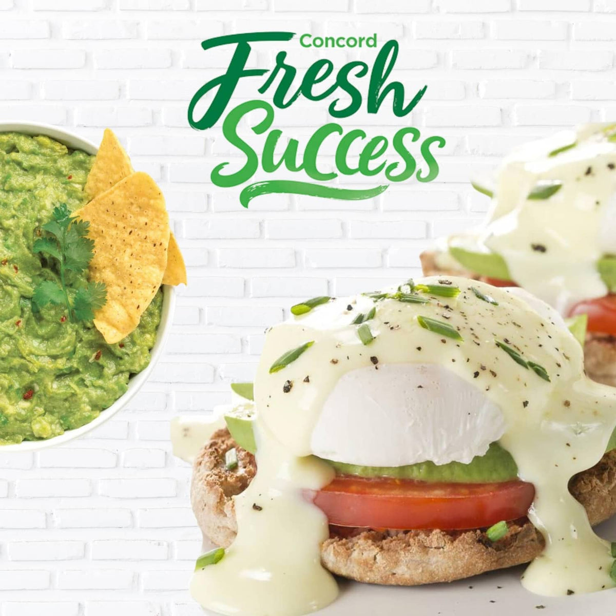 Open-faced breakfast sandwich with poached egg and green sauce drizzle