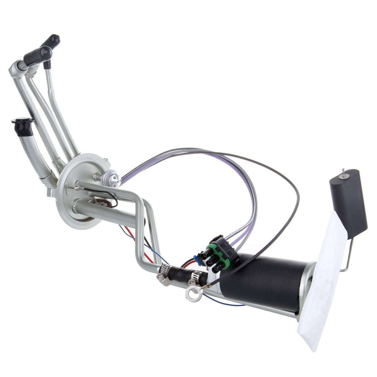 Electric fuel pump module with bracket, wiring harness and mounting plate