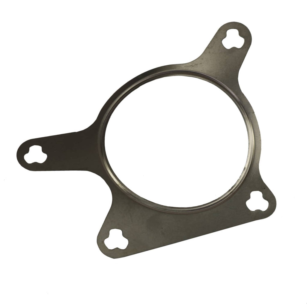 EGR valve gasket ring with circular opening and four bolt holes