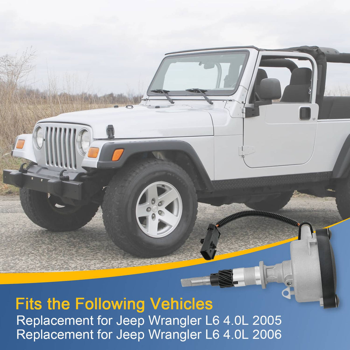 Oil pump drive assembly shown on Jeep Wrangler with wiring harness and connector