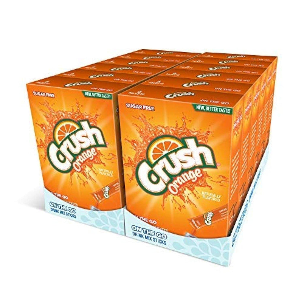 Sugar-free orange drink mix box, 72-pack sticks by Crush