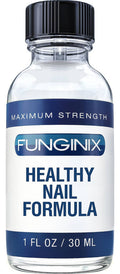 Maximum strength nail fungus treatment bottle with Healthy Nail Formula label, 1 fl oz