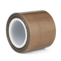 Brown PTFE vacuum sealer tape roll with white inner sealing liner and mesh texture