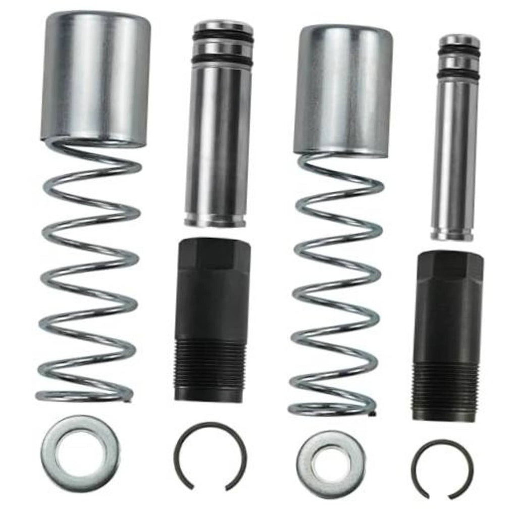 Hydraulic floor jack plunger/spring rebuild kit with dual cylinders, seals, and springs