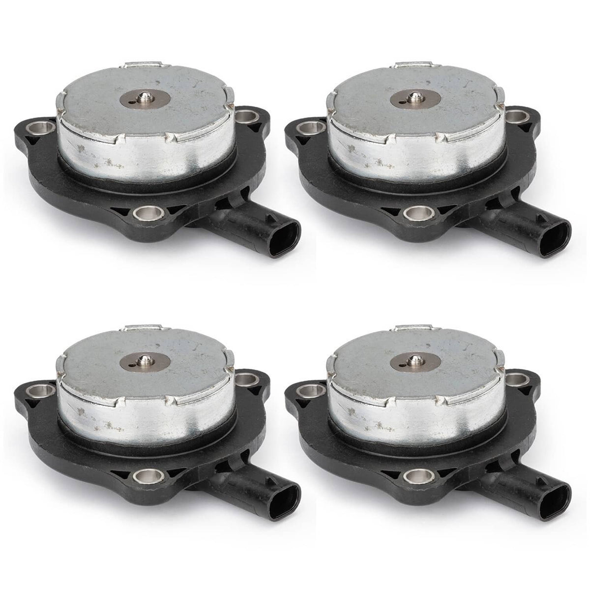 Camshaft phaser actuator, two-piece assembly with silver top and black base
