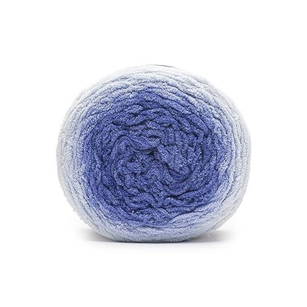 Bernat dark blue super bulky yarn skein