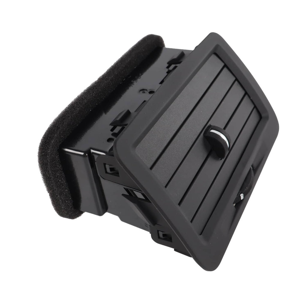 Dashboard A/C vent grille cover with foam seal edge, black plastic part