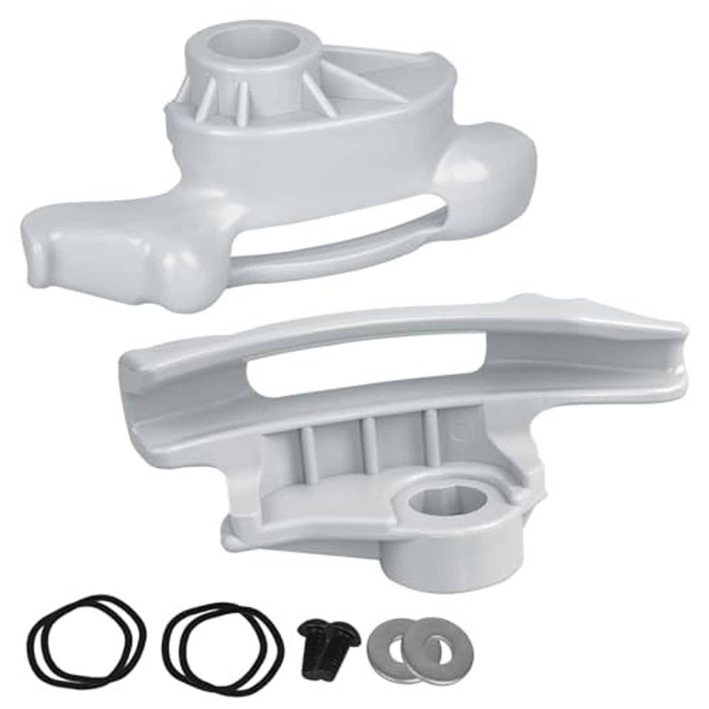 Tire changer duck bill demount head kit with O-ring and screw, white plastic