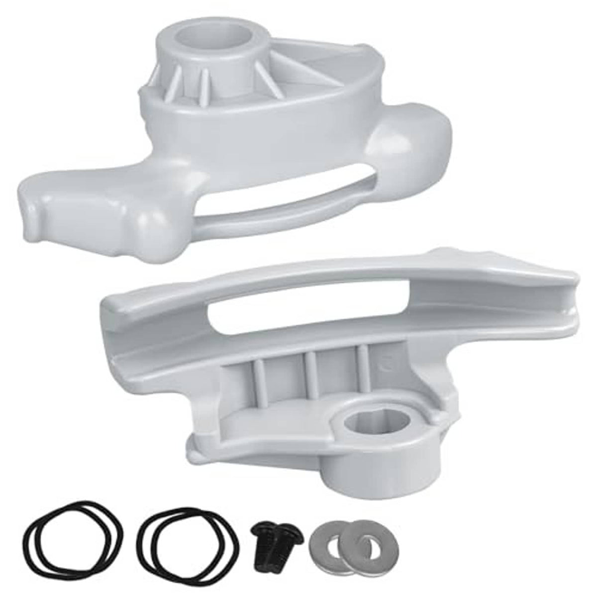 Tire changer duck bill demount head kit with O-ring and screw, white plastic