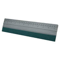 Felt squeegee with silver ruler and teal felt pad for vinyl film cutting